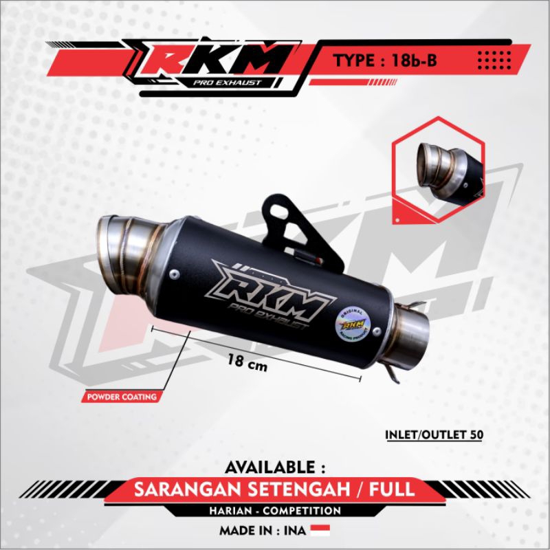 Silincer Only /Selencer/Silencer  Knalpot p18 // ORIGINAL RKM PRO EXHAUST