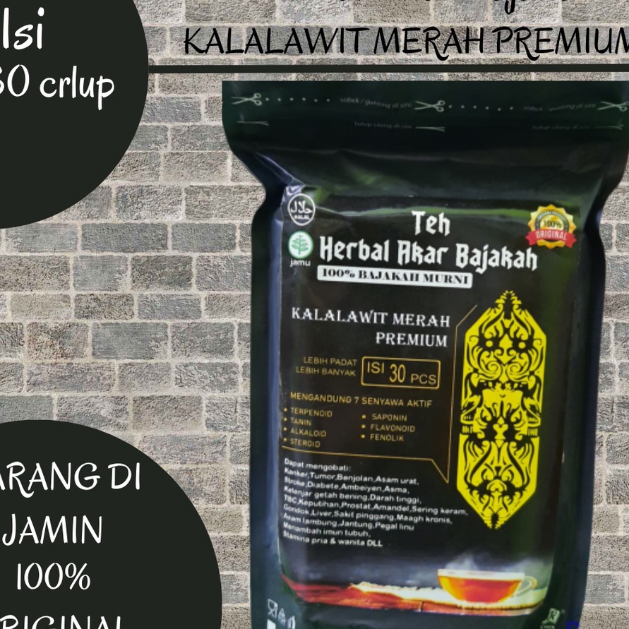 

PVGY997 STOK SIAP COD Teh akar bajakah asli kalimantan original teh akar bajakah kalalawit merah super isi 3 celup