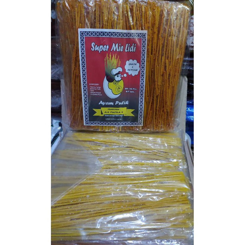 

Terbaru Mie lidiSuper mie lidi 1pack Z99