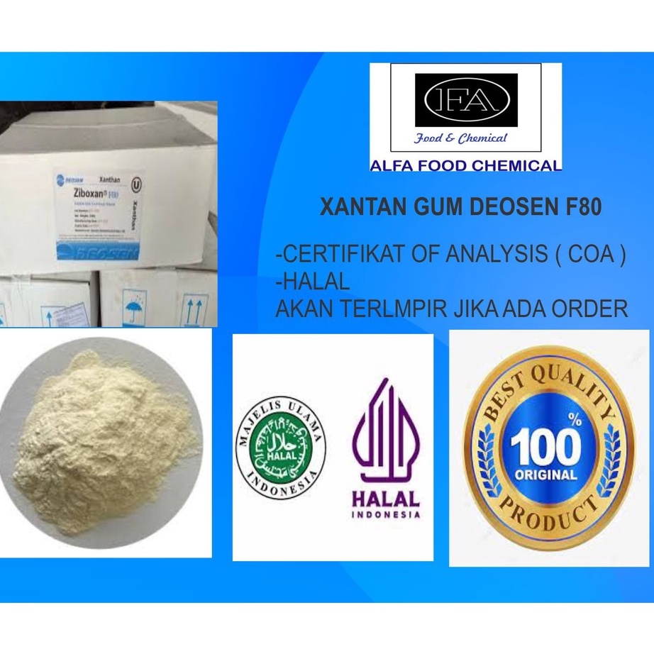 

VTSR6764 GROSIR XANTHAN GUM DEOSEN F8PENGENTAL MAKANAN DAN MINUMAN