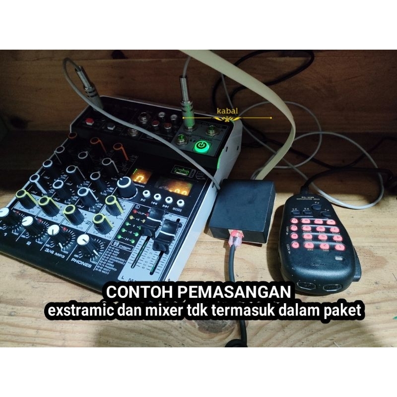 PTT BOX MIXER YAESU KEYPAD EXSTRAMIC AKTIF