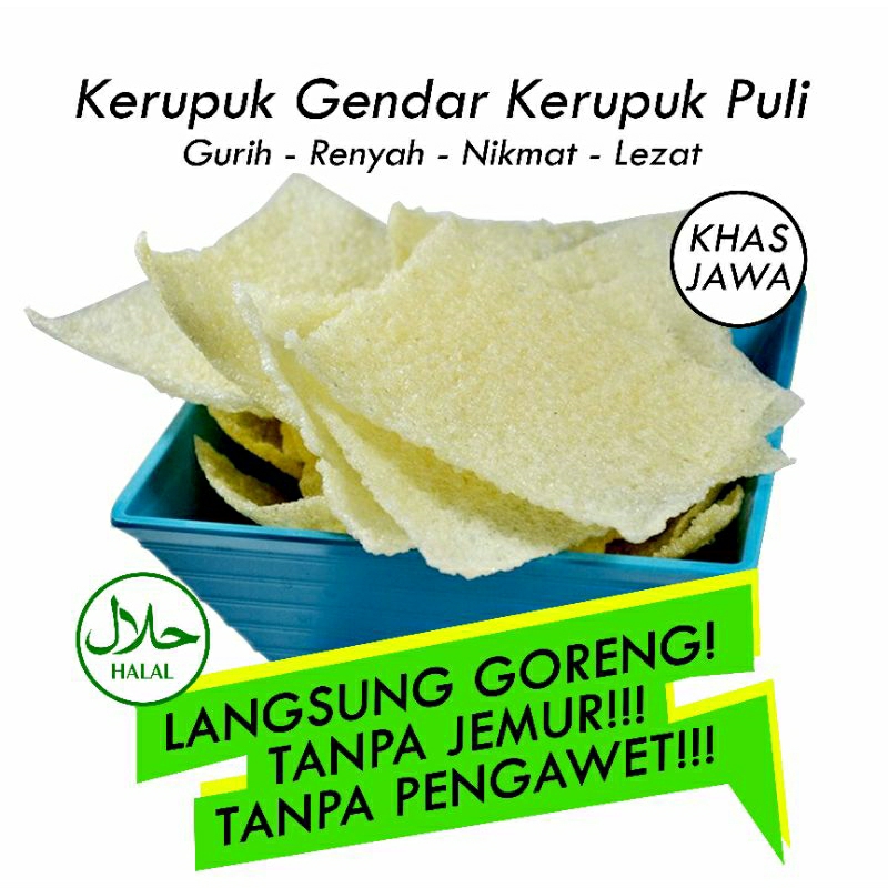

TERGUURIH!! Krupuk GENDAR 1 ball 2,5kg (tersedia harga grosir)