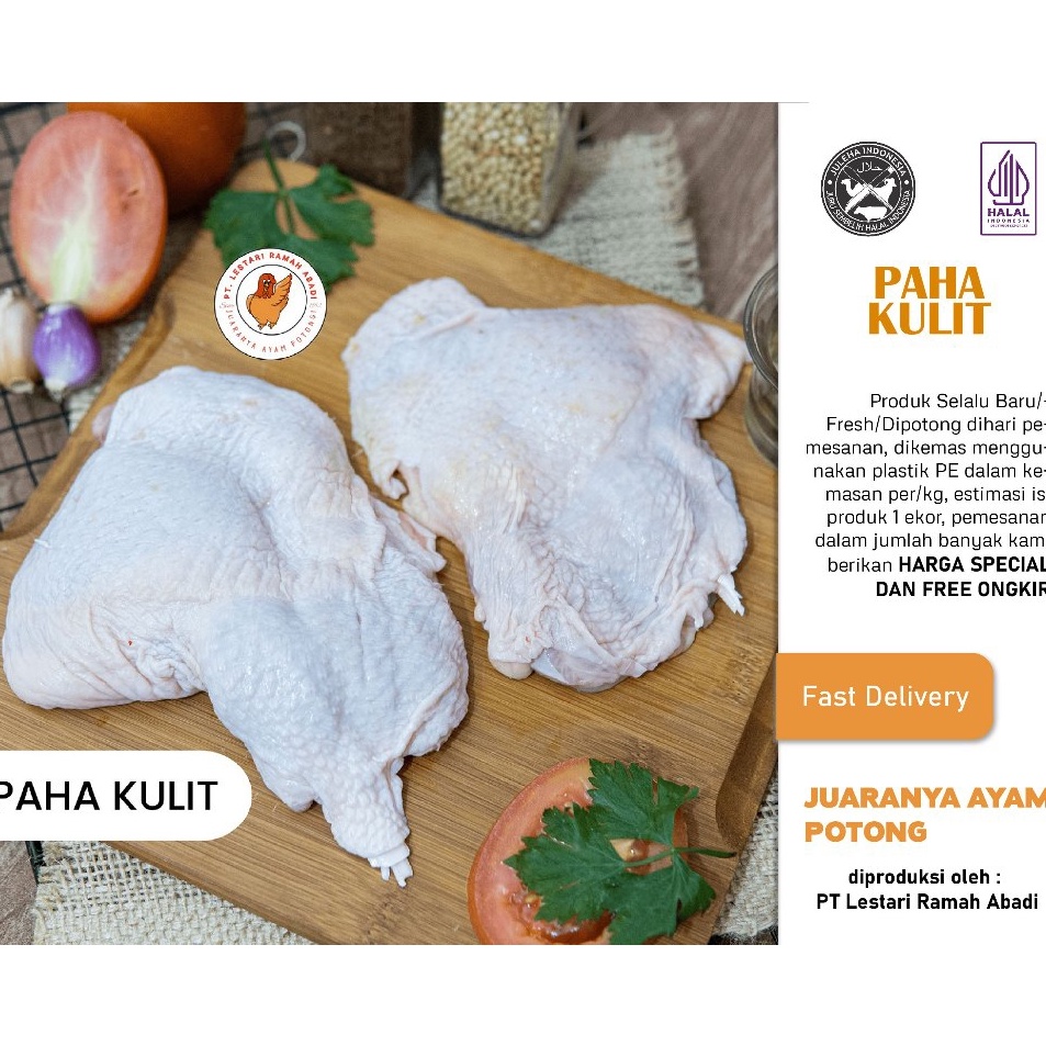 

WTXN385 DISKON Boneless Paha Ayam dengan Kulit 1kg