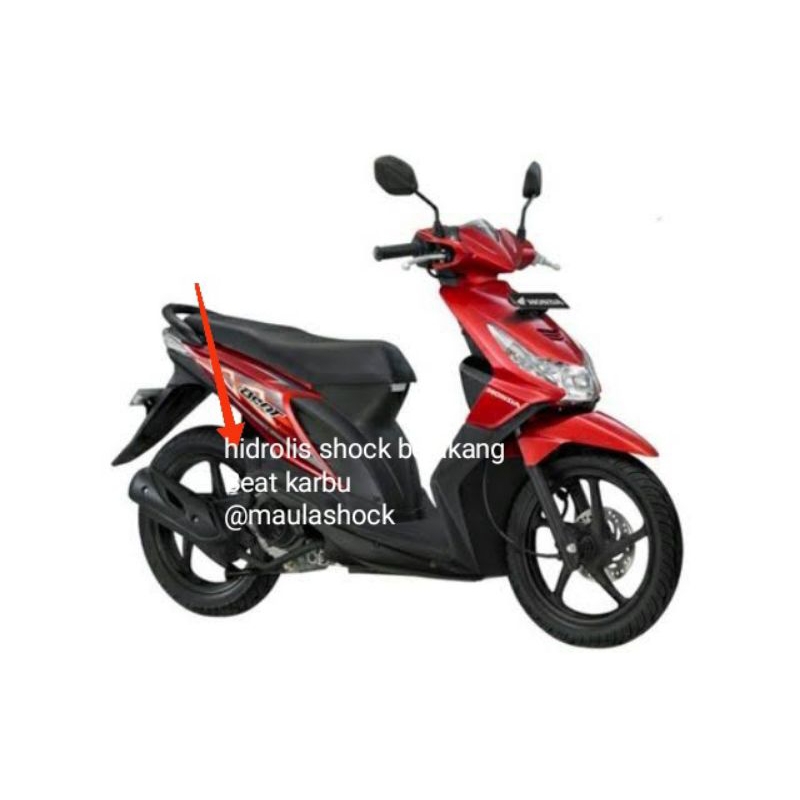 hidrolik shock belakang vario, beat karbu