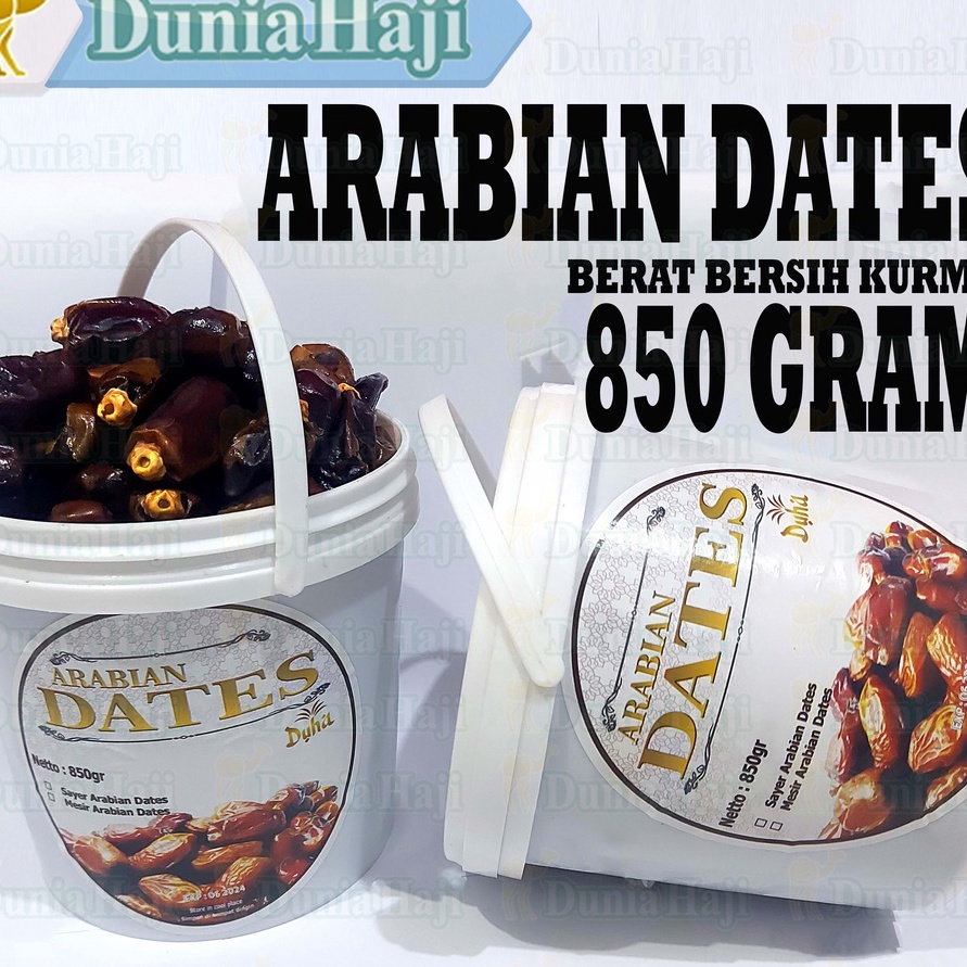 

JNGV6496 COD Kurma Arabian Dates Kemasan Ember 85GR Bukan Kurma Sukari AlQossim Al Qosim Al Qassim