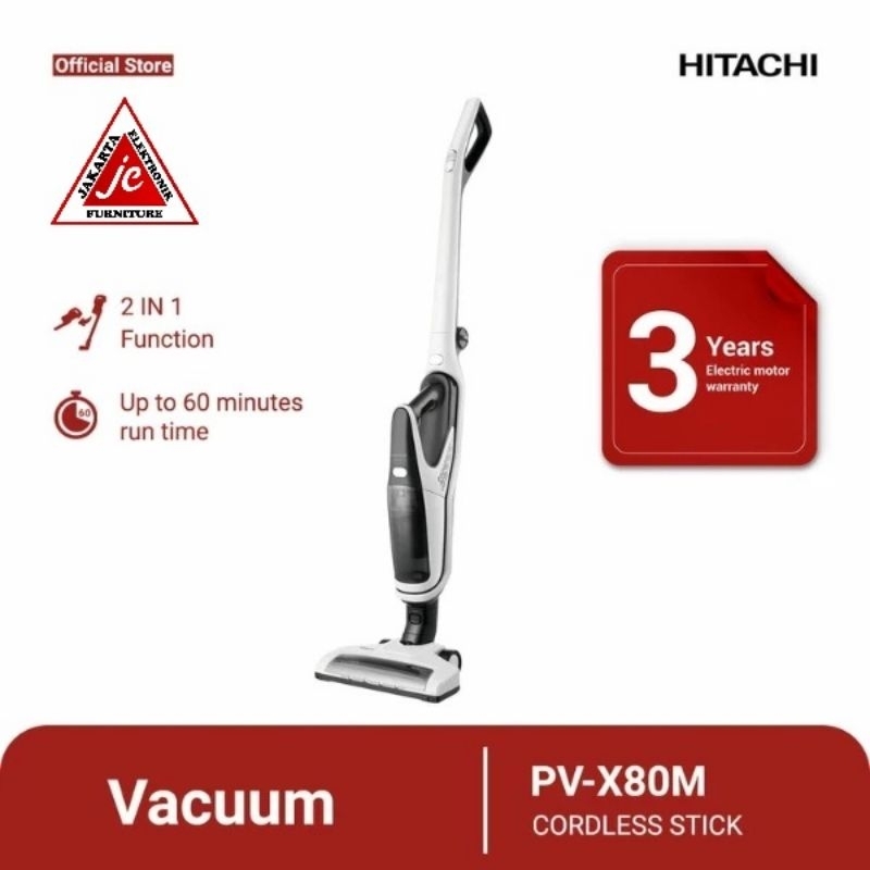 HITACHI VACUM CLEANER CORDLESS STICK 2IN1 PV-X80M