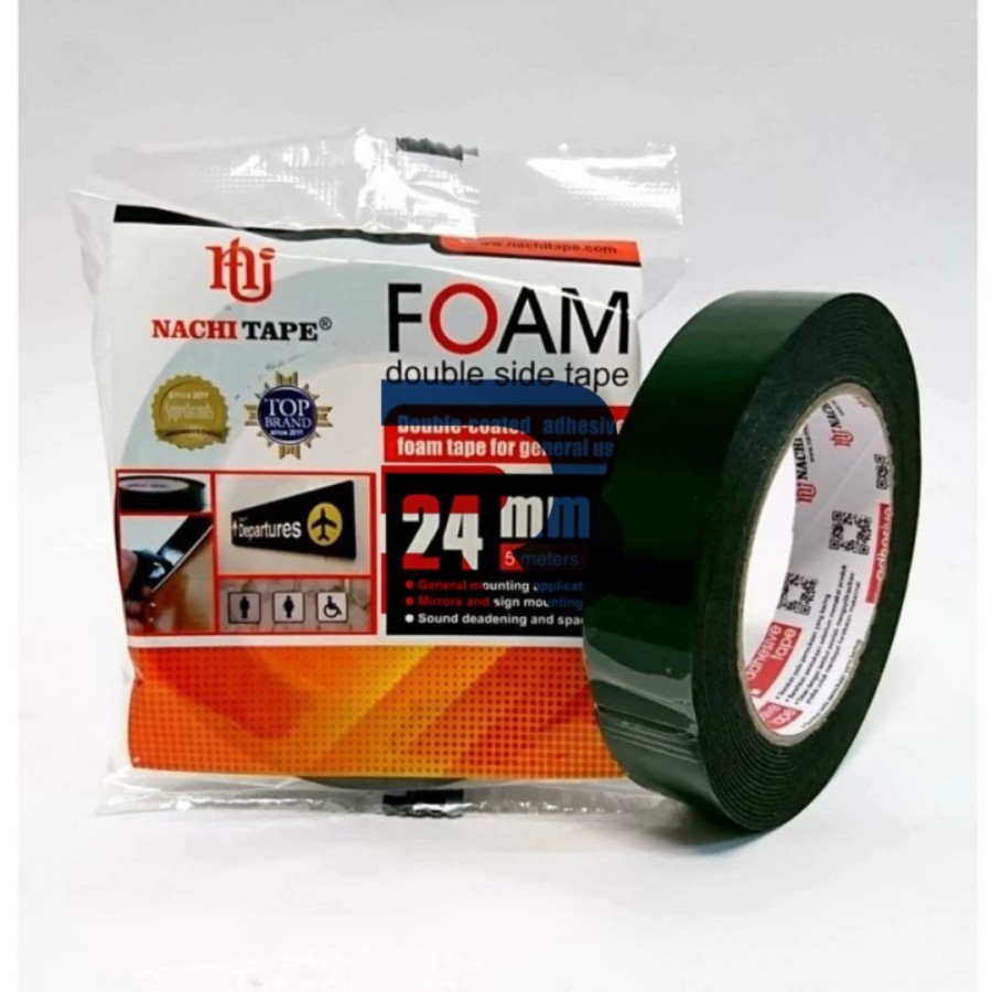 

Nachi Double Side Foam Double Tape Busa 24 mm x 5 meter Hijau