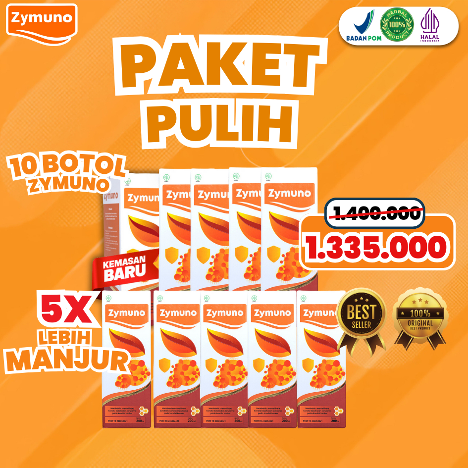 

PAKET 10 BOTOL MADU ZYMUNO ORIGINAL - MADU HERBAL ALAMI UNTUK PROGRAM HAMIL MENCEGAH BENJOLAN LIPOMA