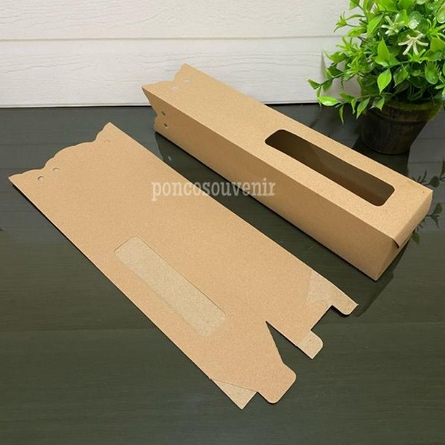 

50 Pcs Box Rustic/ Kraft 7 x 30 Cm Kemasan Botol/ Tumbler