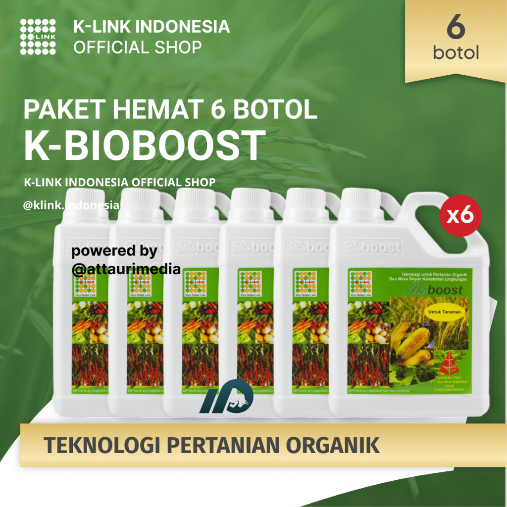 [PAKET HEMAT 6 PCS] K-BioBoost Original K-Link Pupuk Cair Organik Hayati BioBoost Pupuk Pertanian