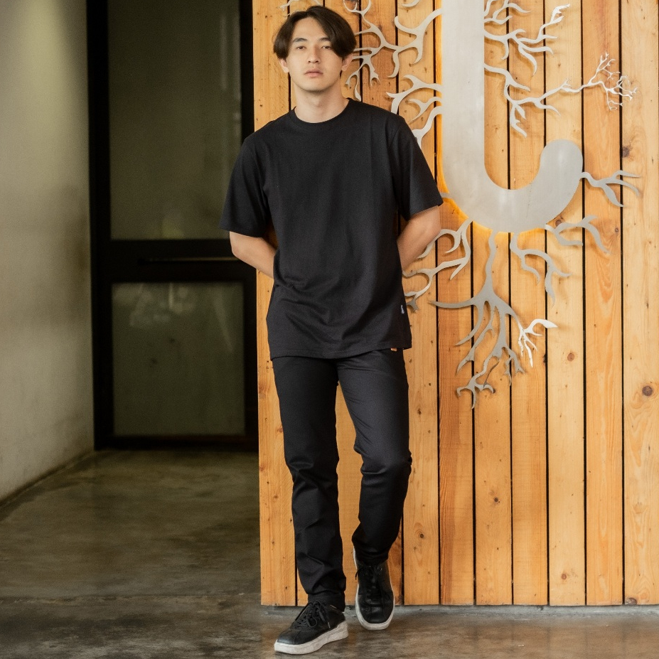 BAPIN Celana Chino Panjang Original Hitam