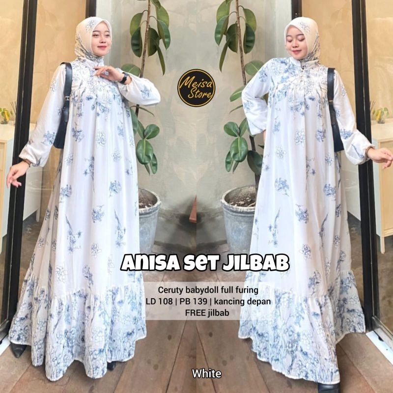 ANISA SET DRESS JILBAB ORI MEISA