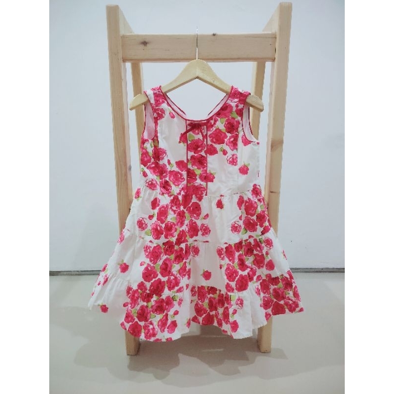 preloved dress anak bunga vintage