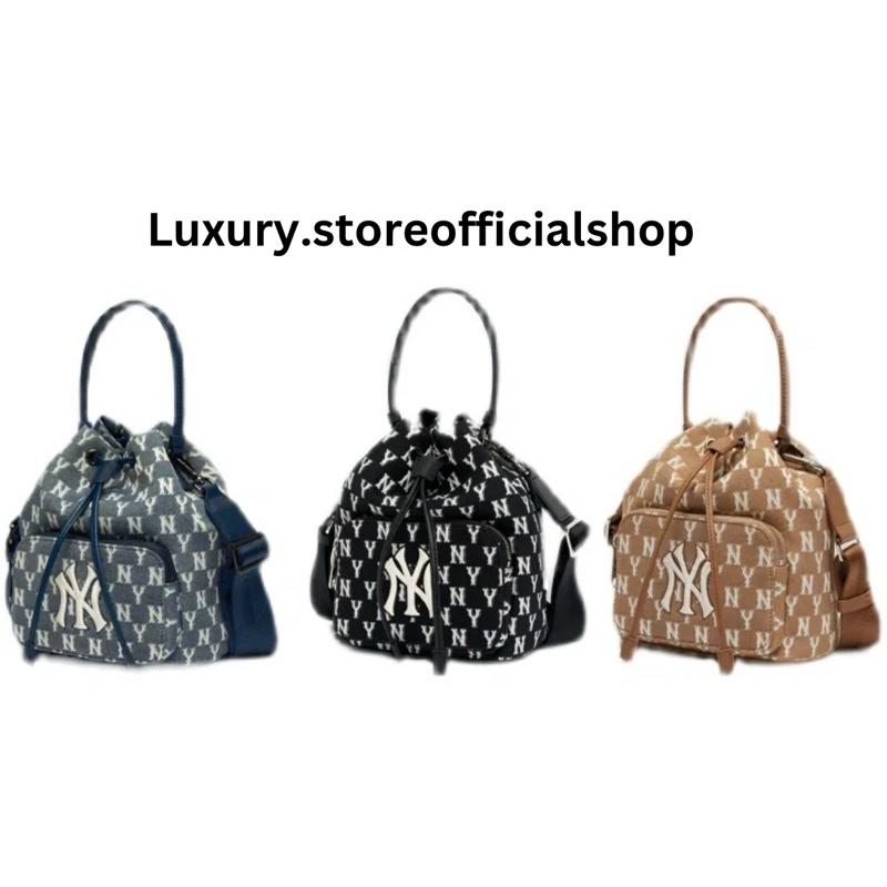 [BISA INSTAN] Tas MLB Bucket Bag Ny Jacquard Women bag