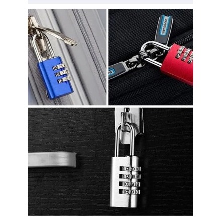 Gembok Koper Padlock 3 Digit Combination Solid Padlock Gembok Koper Mini Gembok 3 Digit Padlock Gemb
