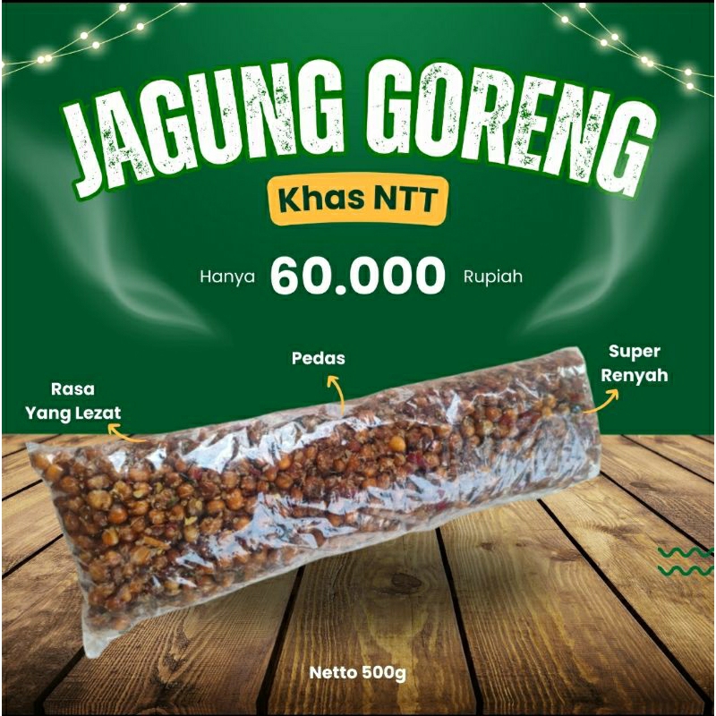 

JAGUNG GORENG KHAS NTT +_ 500 GRAM (JAGUNG PULUT ASLI)