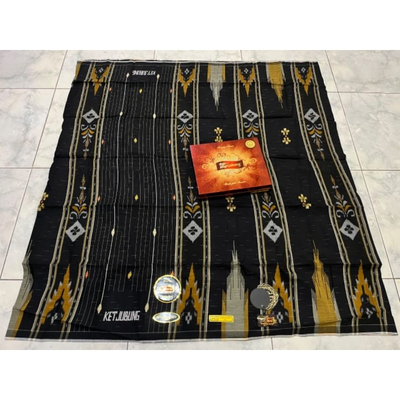 SARUNG KETJUBUNG SKG RED/GOLD JAHITAN TENGAH