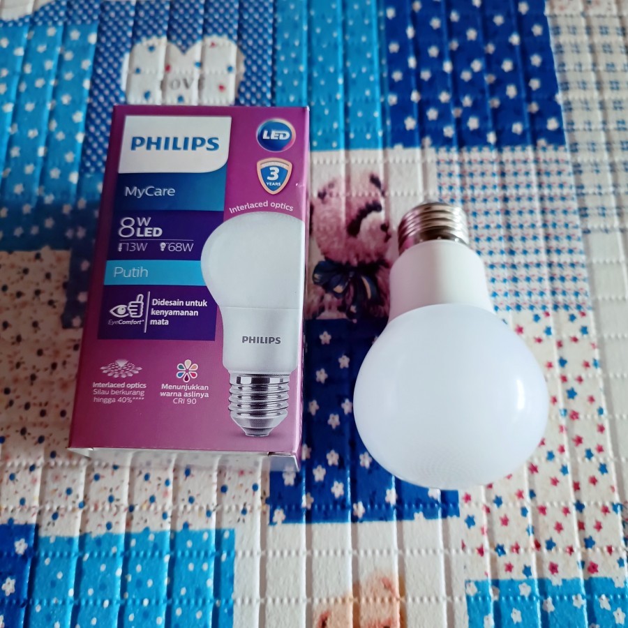 Lampu Philips Led Bulb 8W watt