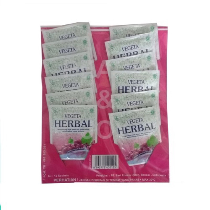 

Vegeta Herbal 1 Lusin @12 Sachet