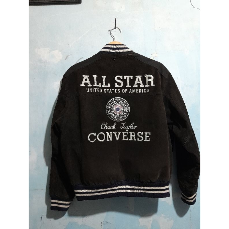 JACKET LEATHER VARSITY CONVERSE