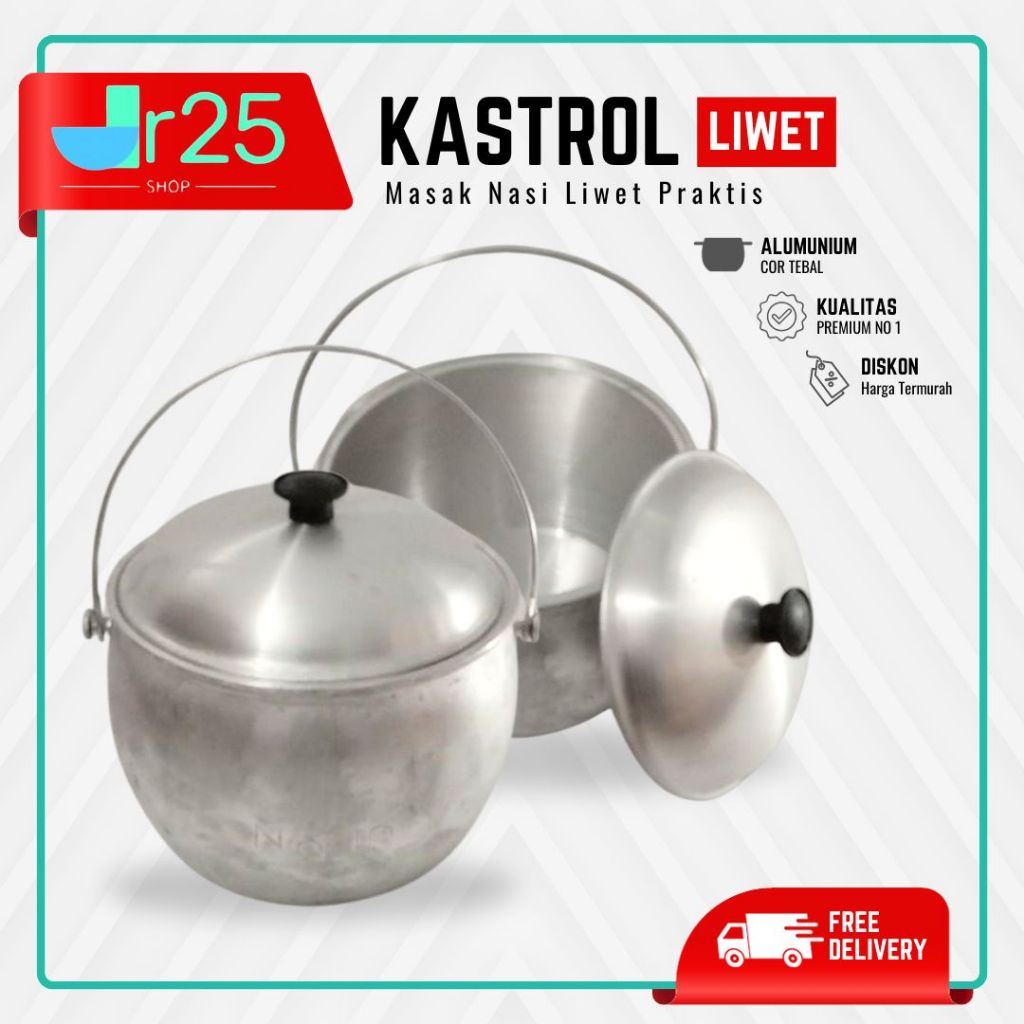 Kastrol no 6 7 8 / Kastrol nasi liwet panci nasi liwet Kastrol Panci Nasi liwet Alumunium Cor tebal