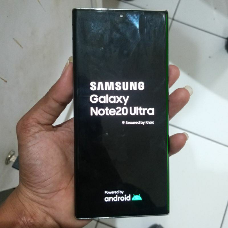 lcd samsung note 20 ultra minus garis line 1