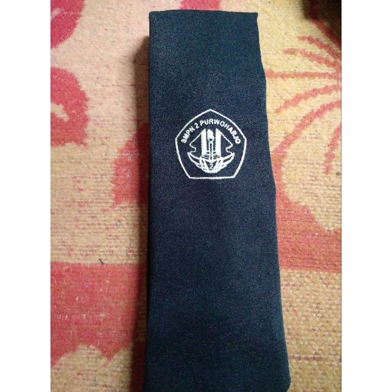 Dasi  panjang smp biru, custom