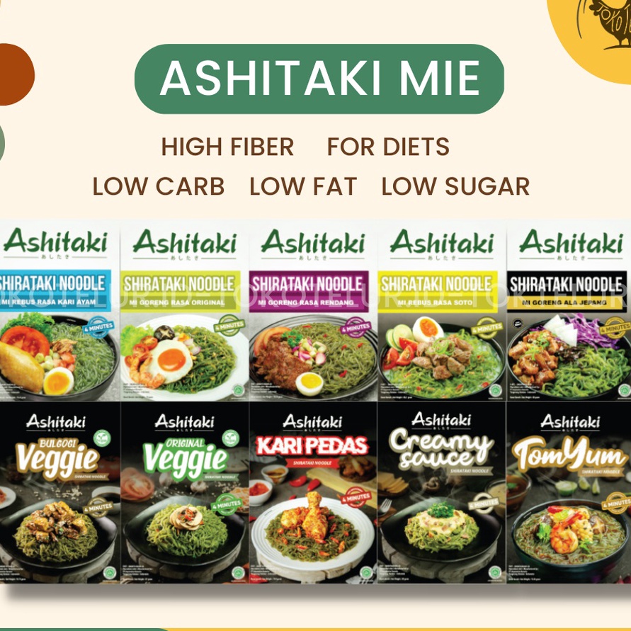 

Ready Stok Ashitaki Mie Shirataki Diet Sehat Shirataki Noodle Mie Instant