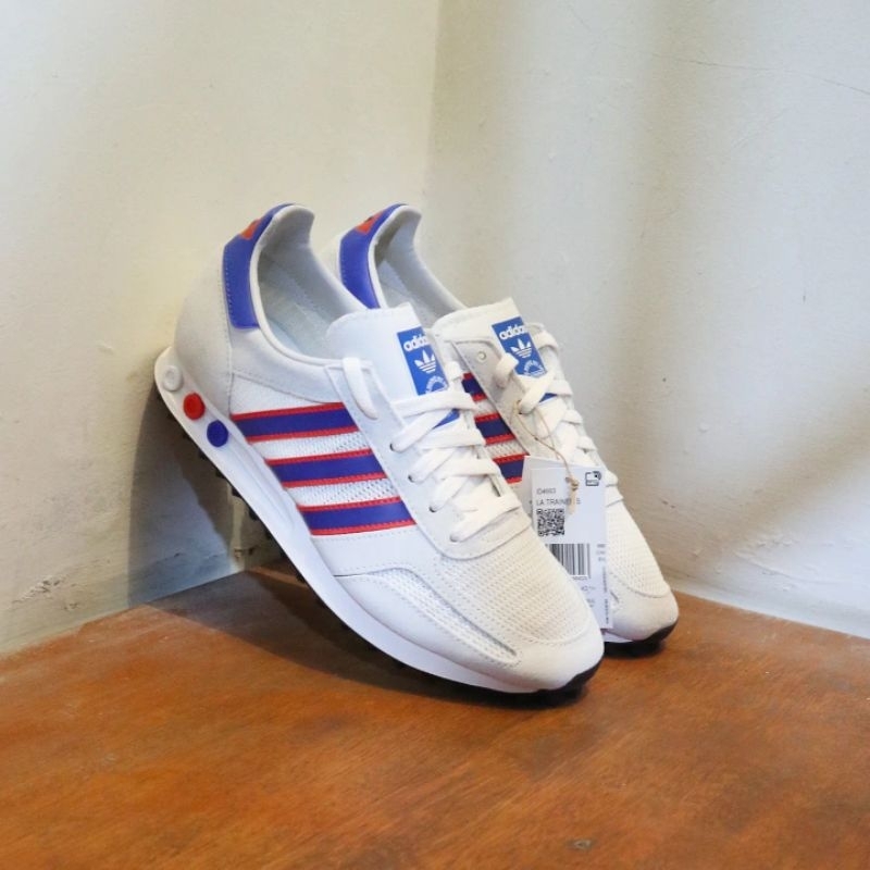 Adidas La Trainer Chalky White / Blue / Red Original