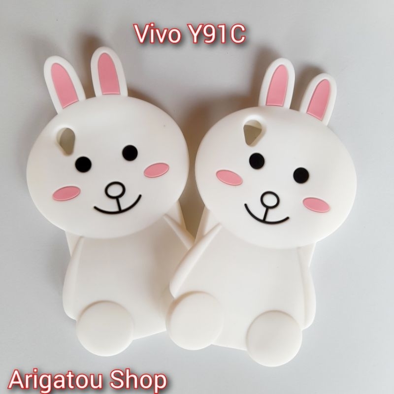 Vivo Y91C Case Softcase Boneka Karakter Kelinci Rabbit