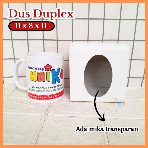 

DOS DUS DUPLEX Ukuran 11X8X11 CM POLOS Packing Souvenir Mug Ulang Tahun Wedding