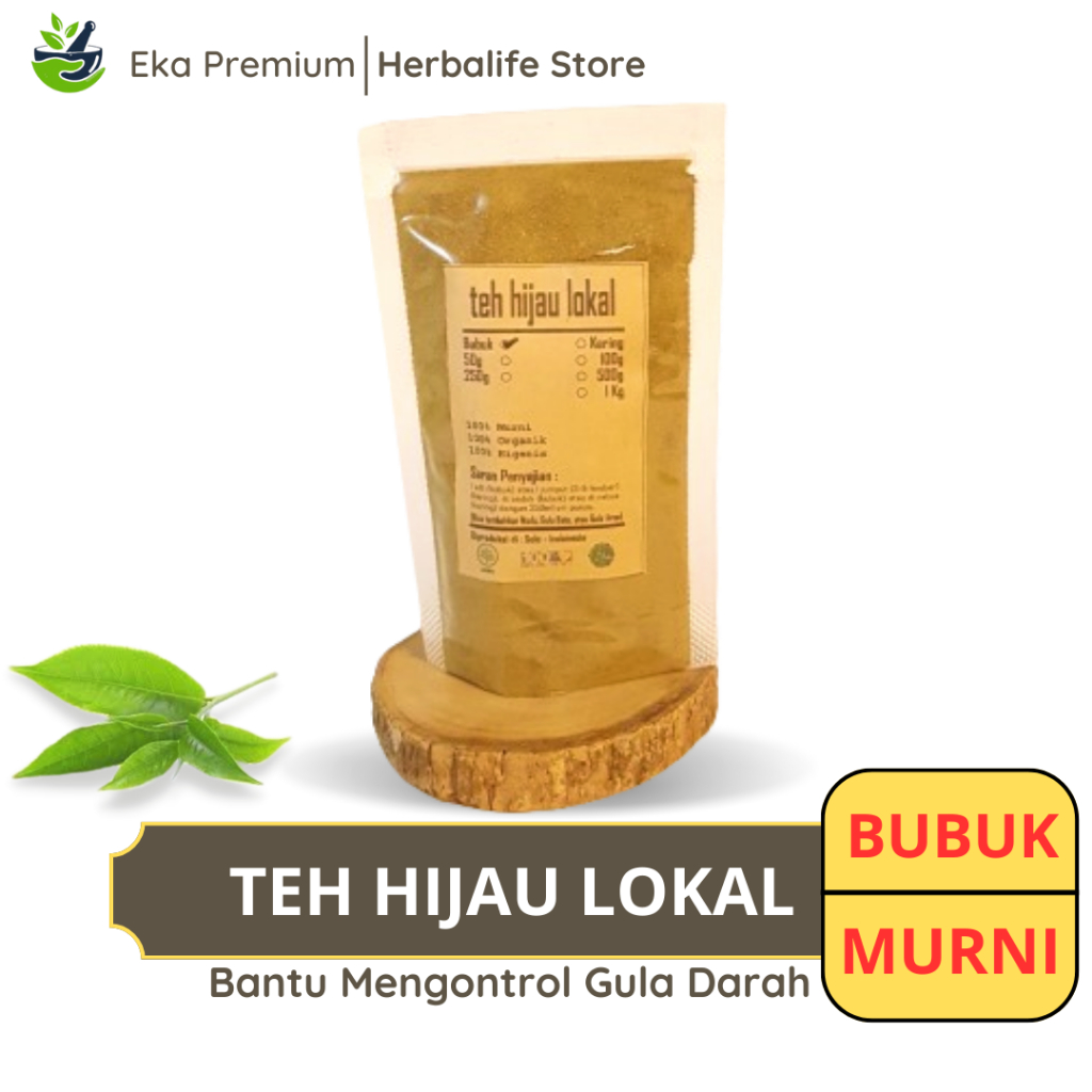 

TEH HIJAU LOKAL BUBUK Kering Ramuan Rempah Herbal Asli Jamu Minuman Alami Murni Tradisional Camellia Sinensis