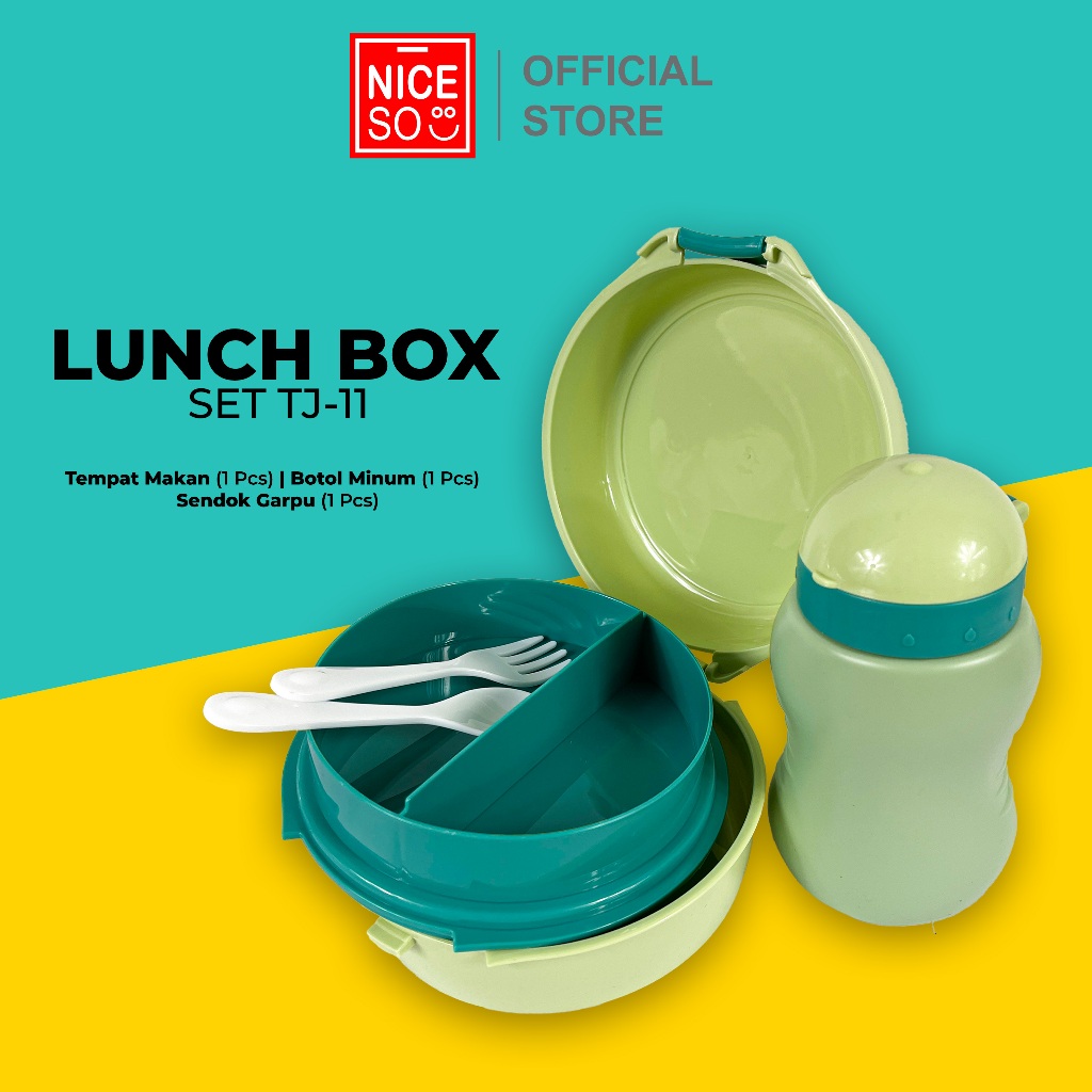 NICESO Official Lunch Box set / Tempat Makan Set  TJ-11