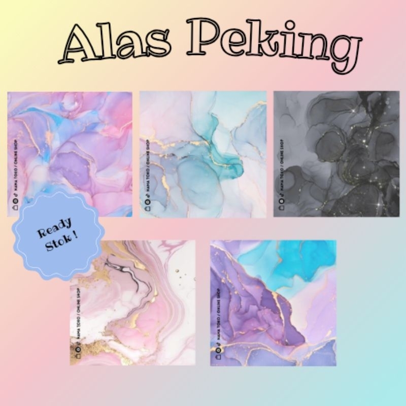 

| ALAS PEKING | TEMA ABSTRAK | READY STOK | FREE PLASTIK OPP |