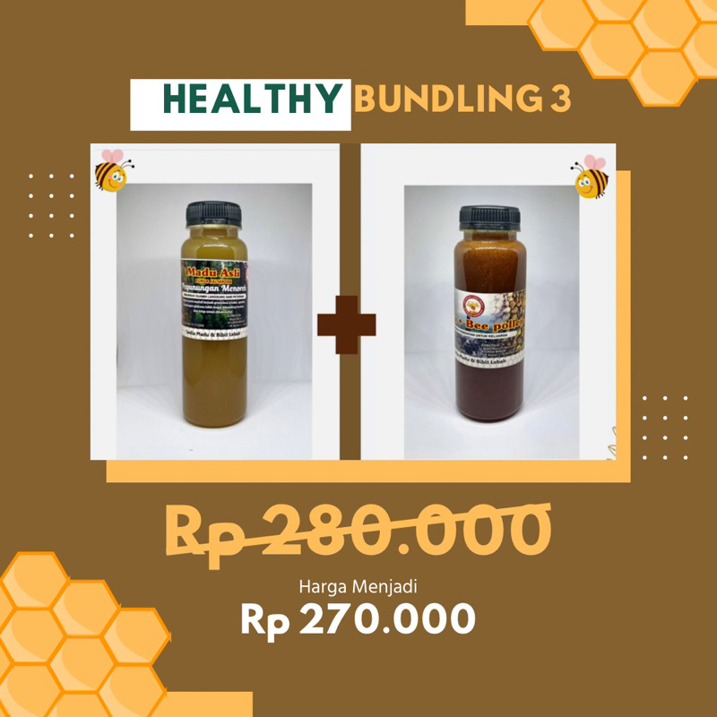 

Paket Healthy Bundling 3: Madu Kaliandra & Madu Bee Pollen