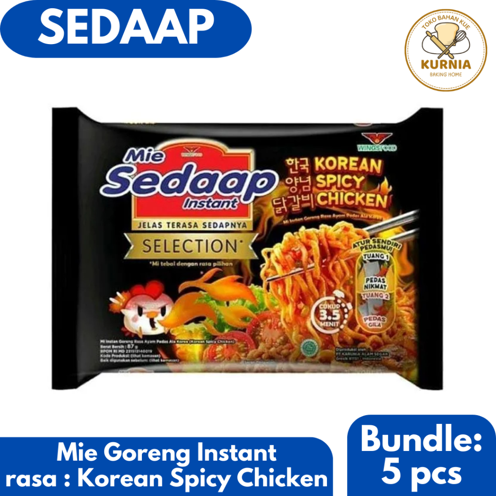 

5 PCS MIE SEDAAP GORENG RASA KOREAN SPICY CHICKEN