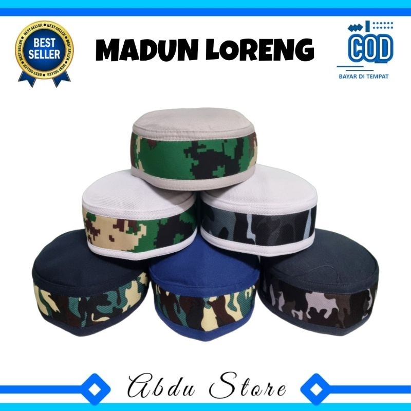 Peci MADUN LORENG Murah , Peci Haji Madun Loreng , Peci Kopiah Madun Loreng , Peci Kopiah Songkok Ma