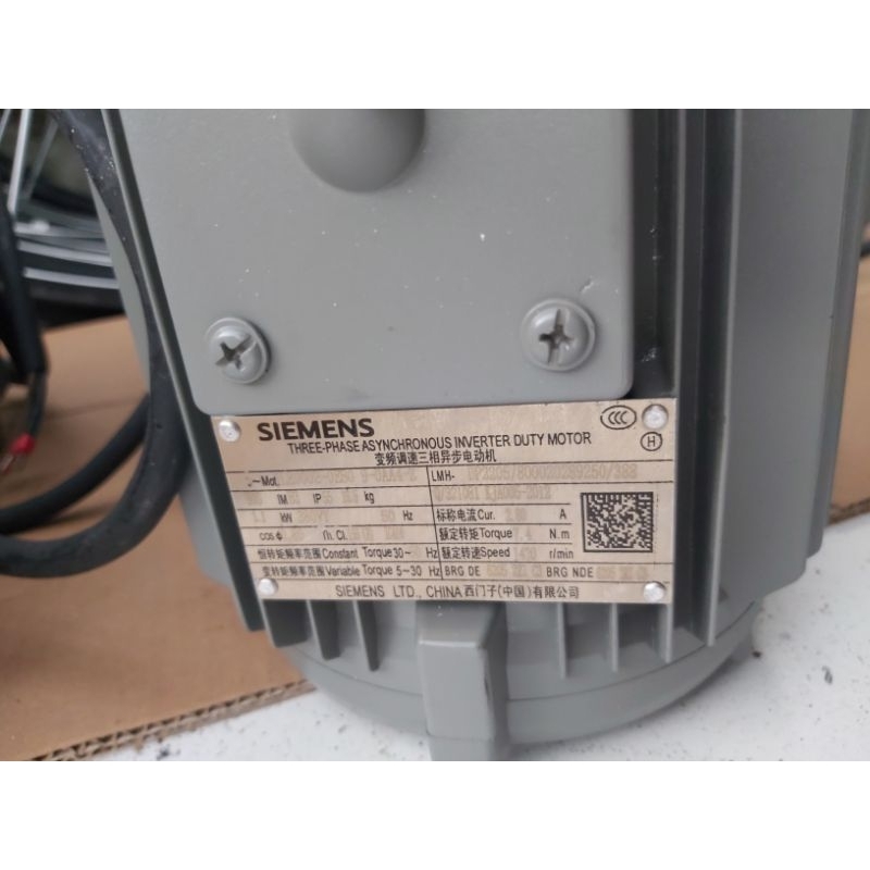 DINAMO SIEMENS 1.1 KW 1.5 HP 3 PHASE ORIGINAL