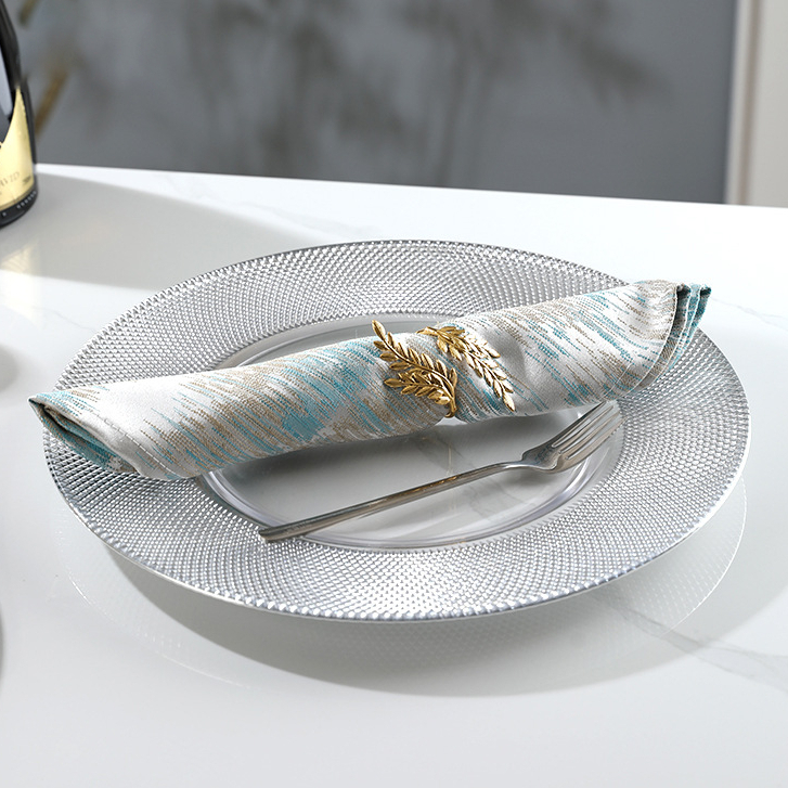 Noir Blanc Hotel Steak Plate / Piring Makan Keramik Gaya Eropa Estetik / Tatakan Piring Keramik Kaca