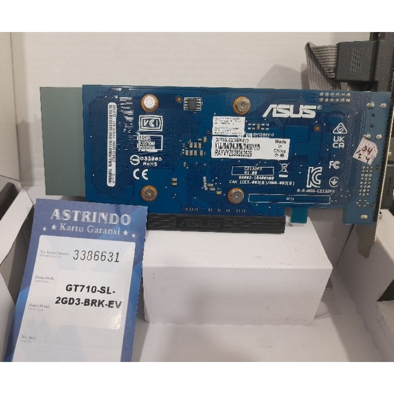Vga Asus Nvidia Geforce GT710 DDR3 2 GB