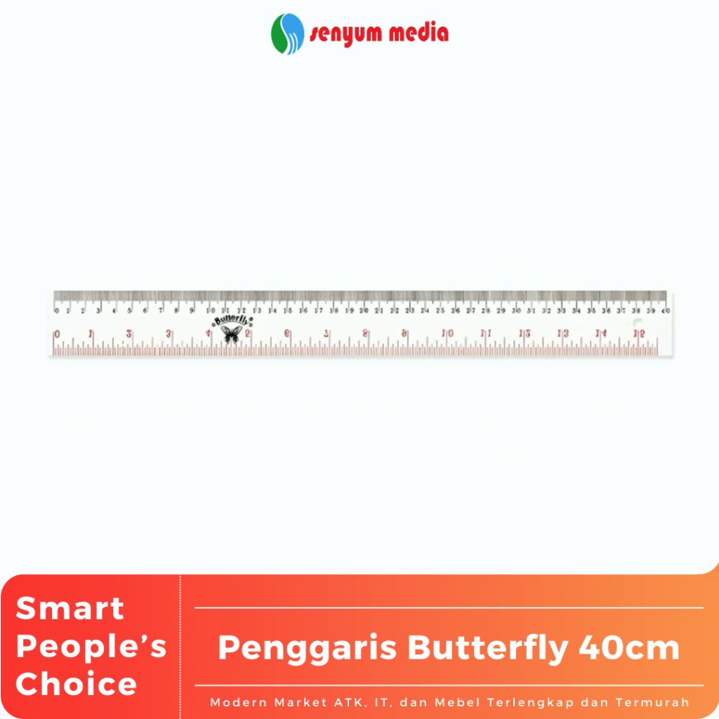 

Butterfly Penggaris 40cm (1 Pcs) (S:PCS)