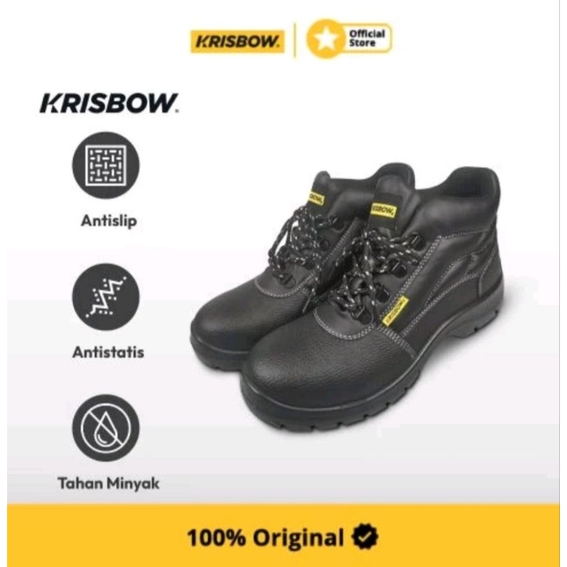 Krisbow sepatu safety shoes argon 6 inc/sepatu kerja/pengaman