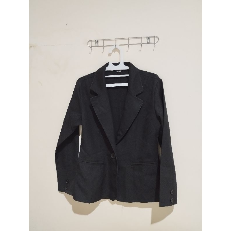 Jas blazer wanita hitam formal