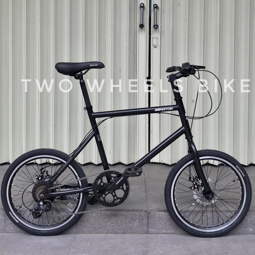 Sepeda minivelo 20 inch senator dewasa dan anak remaja rem cakram 8 speed high quality sni new