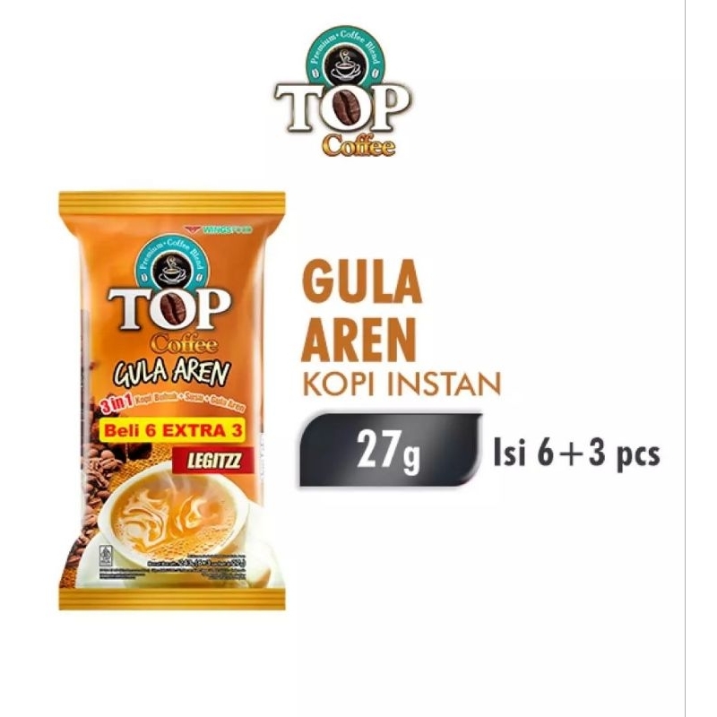 

Top Coffee Gula Aren Legittzz 6+3 pcs