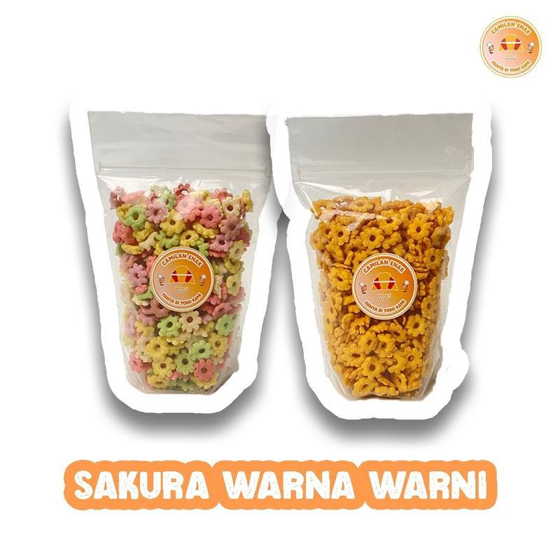 

Snack Sakura | Snack Kiloan | Sakura Kuning / Sakura Warna-warni | Enak, Renyah, Gurih