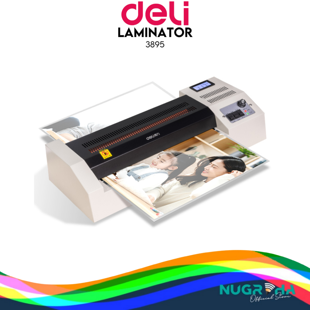 

Deli Laminator Mesin Laminating A3 50-200 MIC Laminasi Hot & Cold FotoDokumen Cepat Praktis E3895-EU