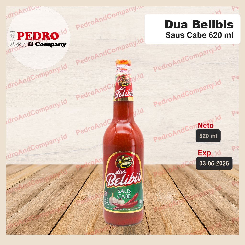 

Dua Belibis -Saus cabe/ chili hot sauce (620 ml) botol kaca