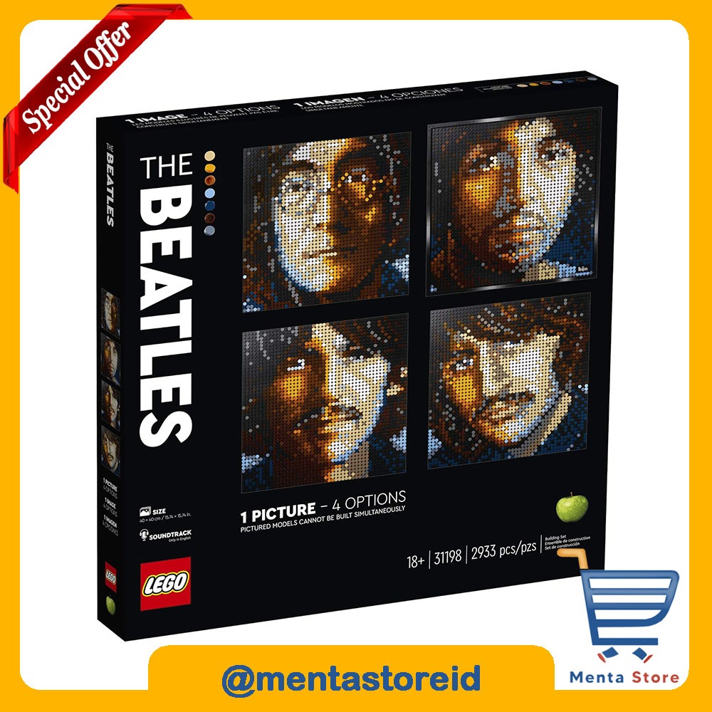 LEGO Art 31198 The Beatles Legendary Band Tribute Fan White Album Wall
