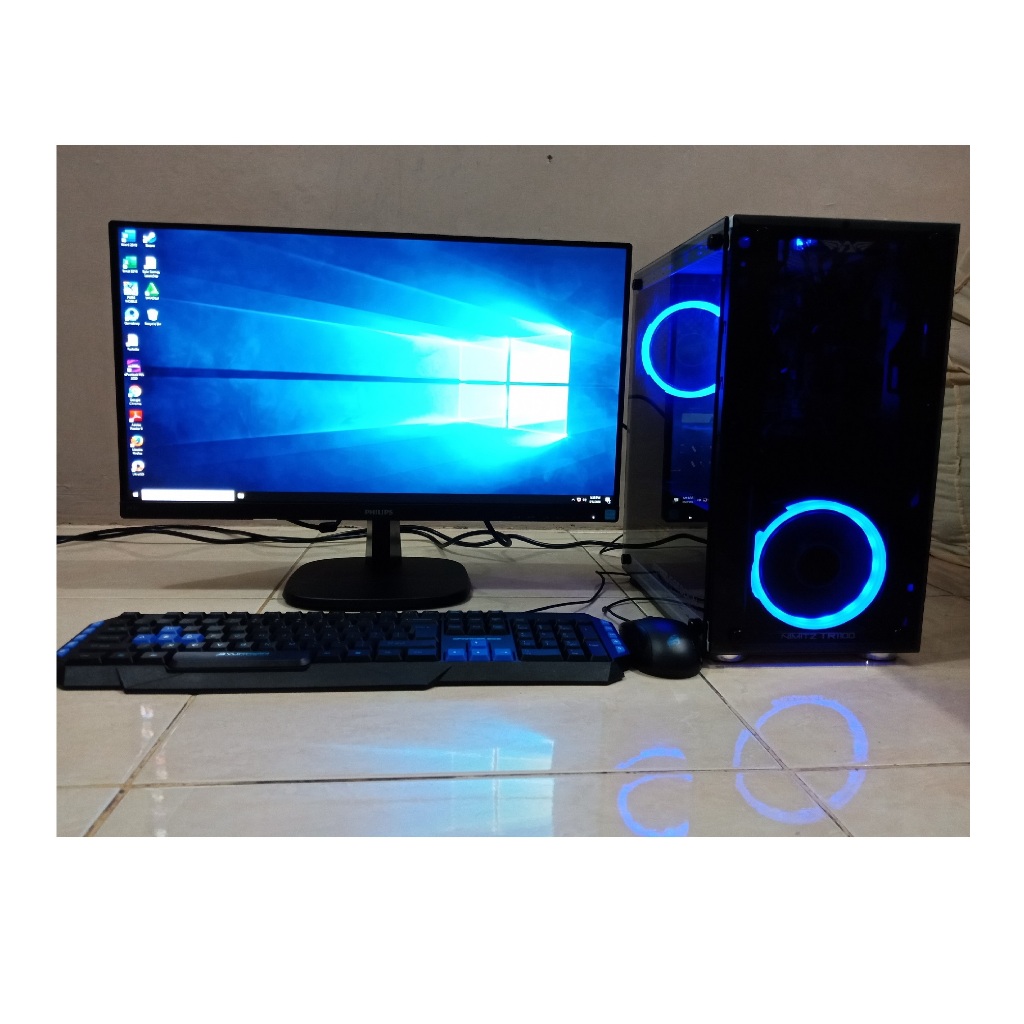 1 set PC AMD Ryzen 5 + ram 16GB Vgen + SSD 256Gb + monitor LED 19 LG